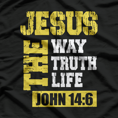 Jesus The Way Truth Life – John 14:6 Christian Bible Verse Retro T-Shirt