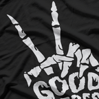 Skeleton Hand Good Vibes Positive Rock On Gothic Aesthetic T-Shirt