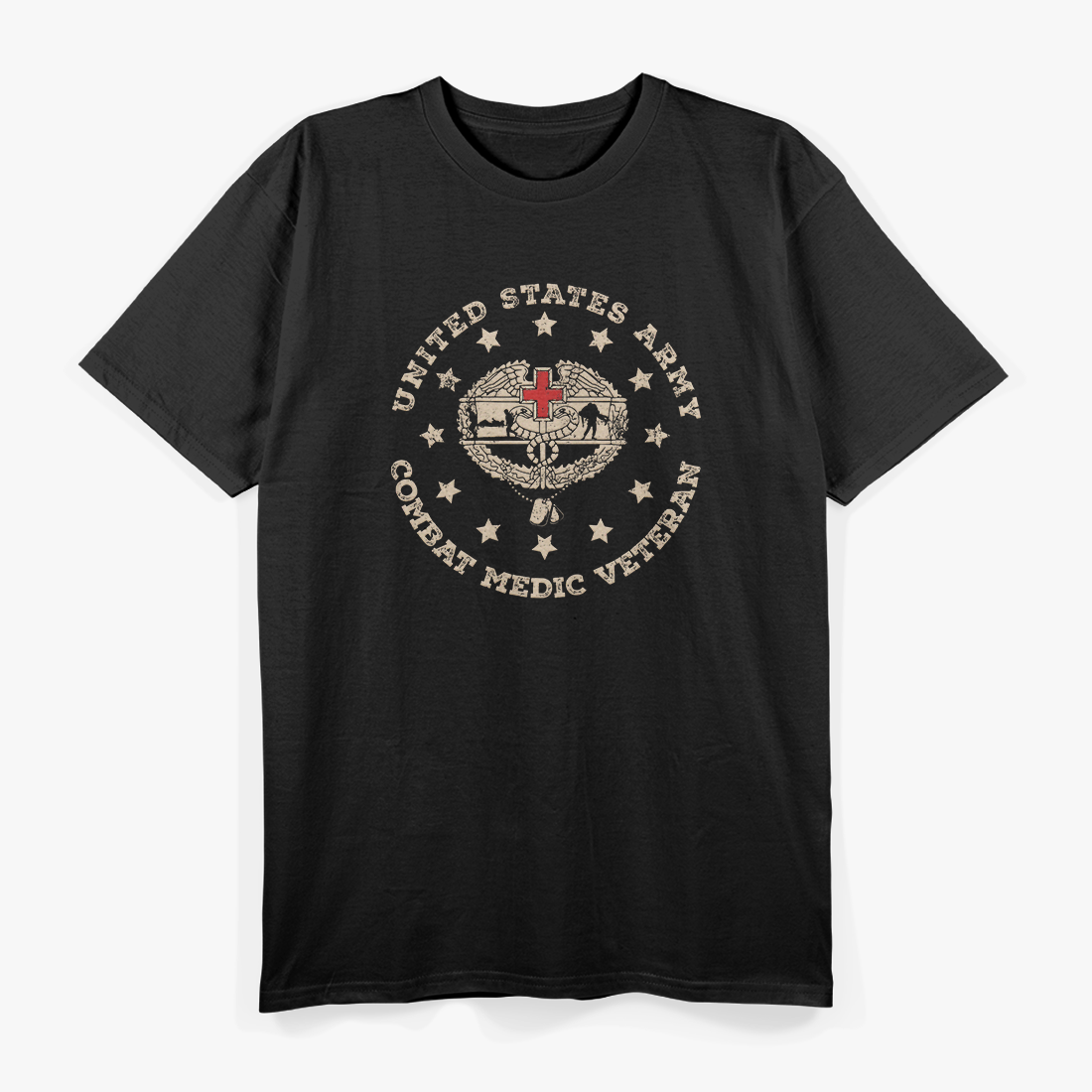 U.S. Army Combat Medic Veteran Military Pride T-Shirt