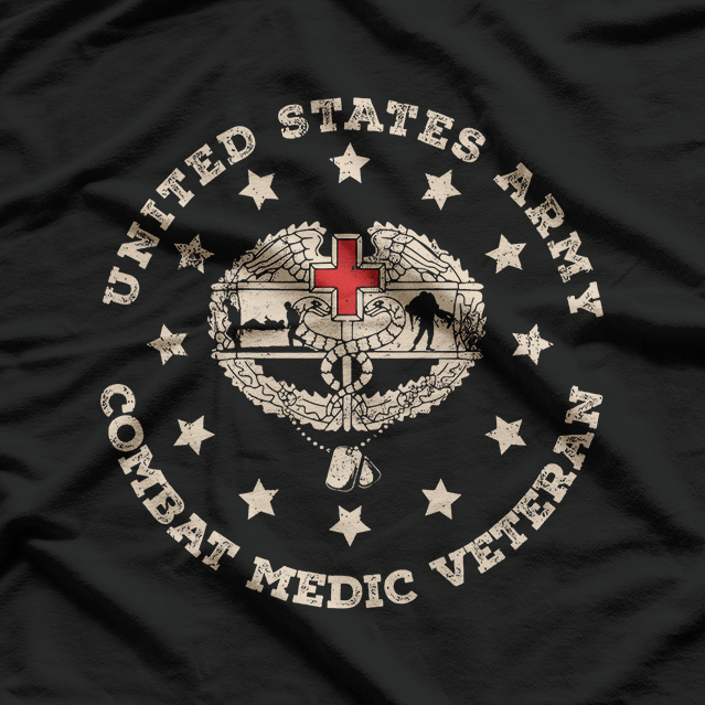 U.S. Army Combat Medic Veteran Military Pride T-Shirt