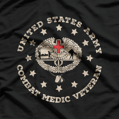 U.S. Army Combat Medic Veteran Military Pride T-Shirt