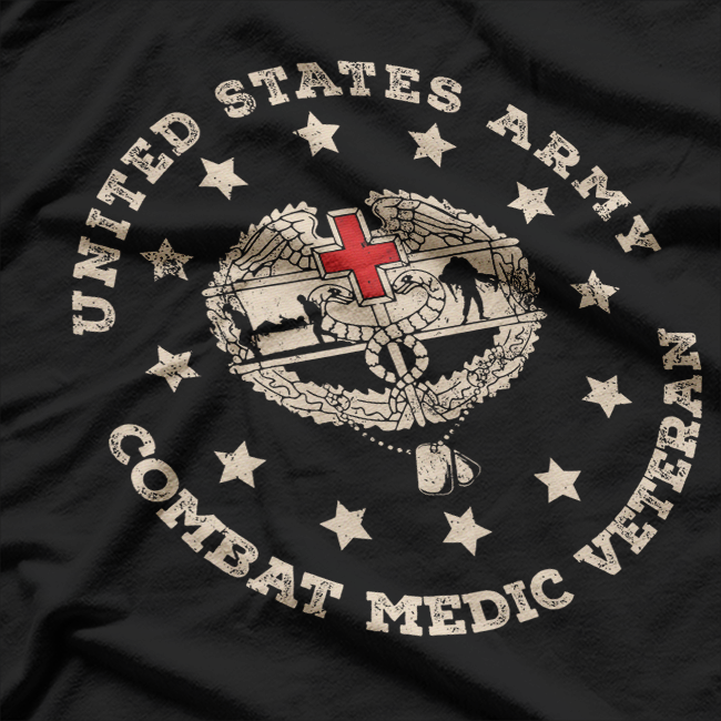 U.S. Army Combat Medic Veteran Military Pride T-Shirt
