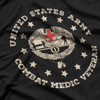 U.S. Army Combat Medic Veteran Military Pride T-Shirt
