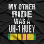 UH-1 Huey Helicopter Pilot T-Shirt