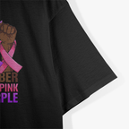 Breast Cancer Domestic Violence Awareness Pink Purple Ribbon T-Shirt