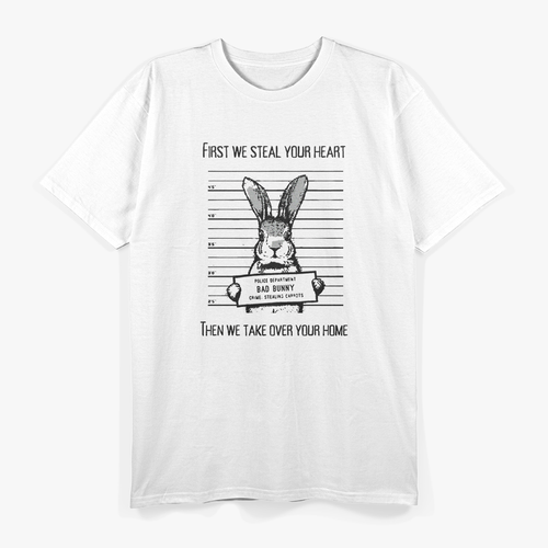 Bunny Mugshot: Steal Your Heart T-Shirt