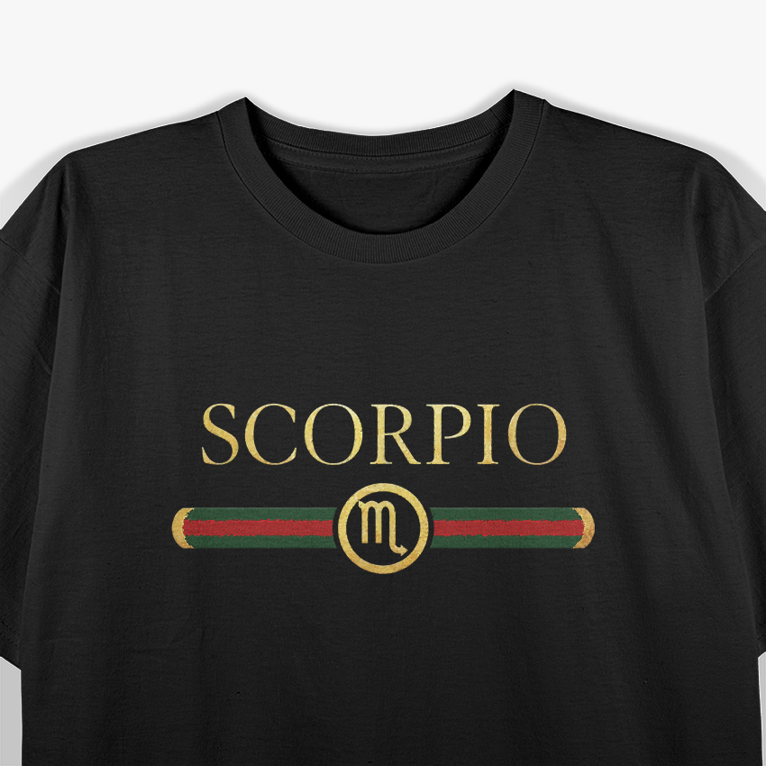 Scorpio Zodiac Sign October November Birthday Art T-Shirt