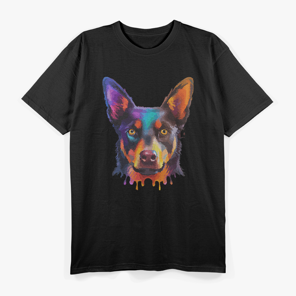 Aussie Kelpie Art – Watercolor Dog Lovers T-Shirt