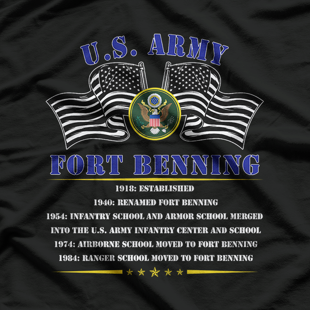 Fort Benning Legacy – Army History Tribute T-Shirt