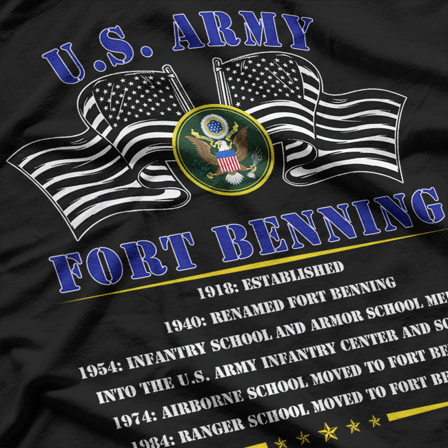 Fort Benning Legacy – Army History Tribute T-Shirt