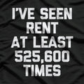 I've Seen Rent At Least 525,600 Times Funny Musical Theatre T-Shirt