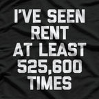 I've Seen Rent At Least 525,600 Times Funny Musical Theatre T-Shirt