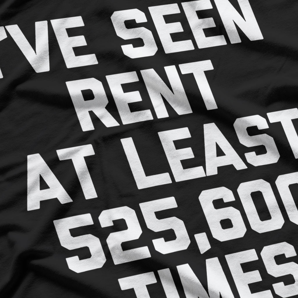I've Seen Rent At Least 525,600 Times Funny Musical Theatre T-Shirt