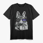 K9 Thin Blue Line Flag German Shepherd Police Dog T-Shirt