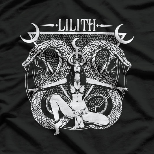 Lilith Goddess Mystical Lilith Serpent T-Shirt