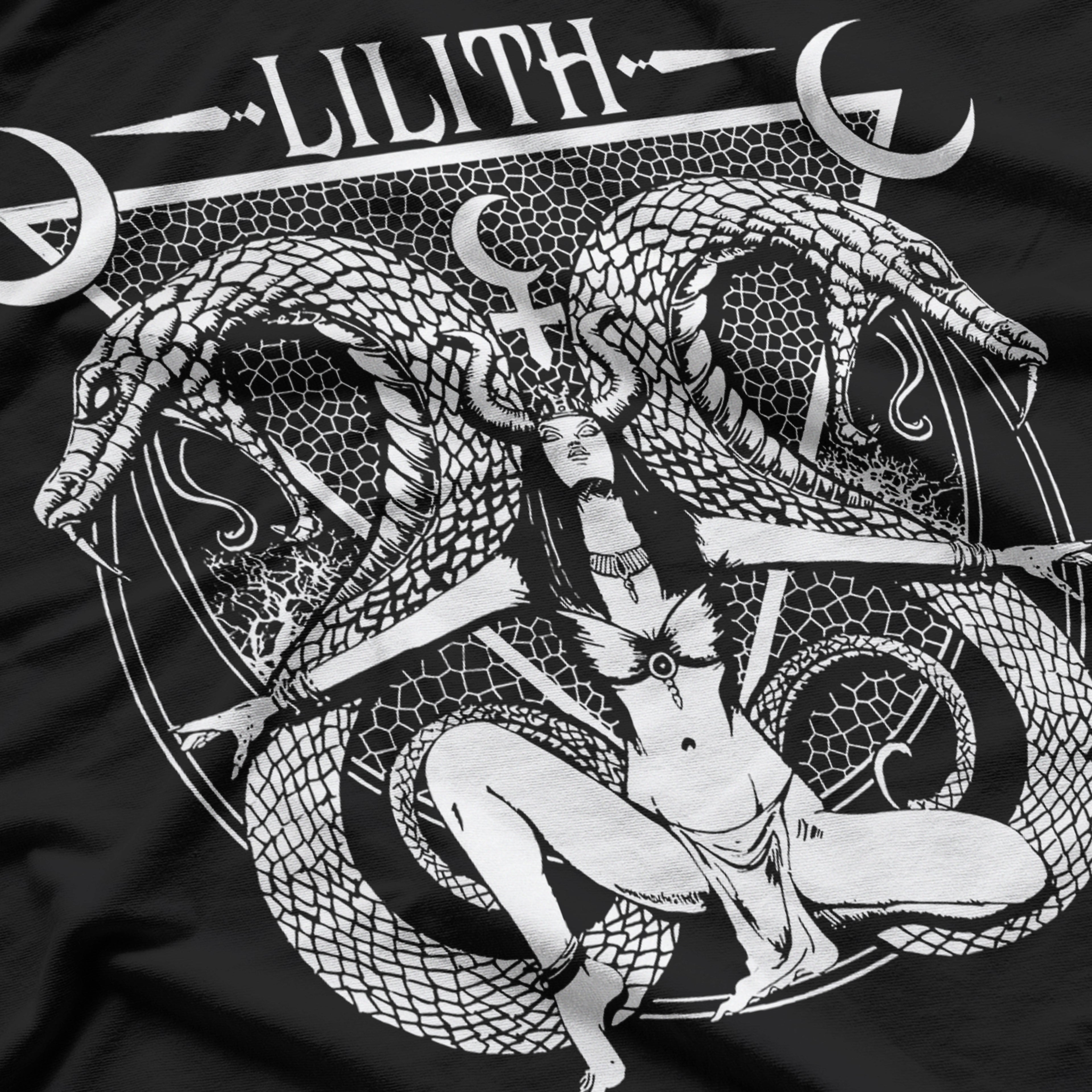 Lilith Goddess Mystical Lilith Serpent T-Shirt