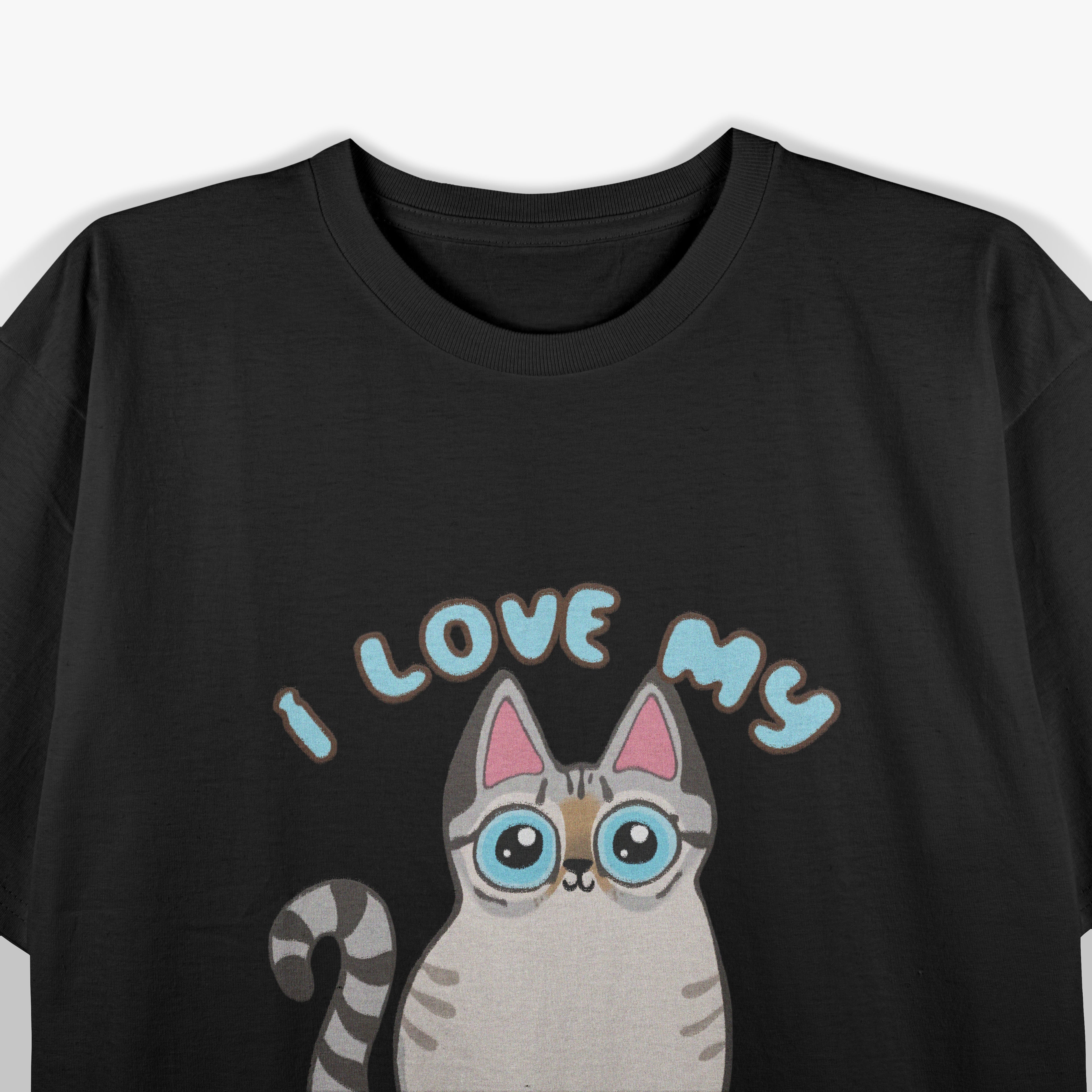 I Love My Lynx Point Siamese Cat Cute Kawaii Chibi Kitty T-Shirt