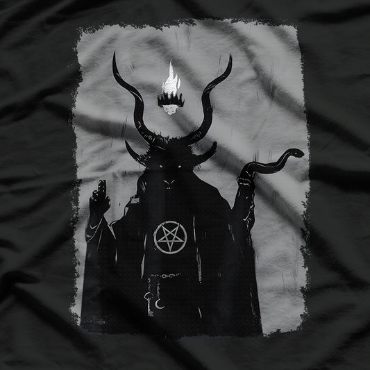 Lucifer Light Bearer Satanic Occult Baphomet Goat Atheist T-Shirt