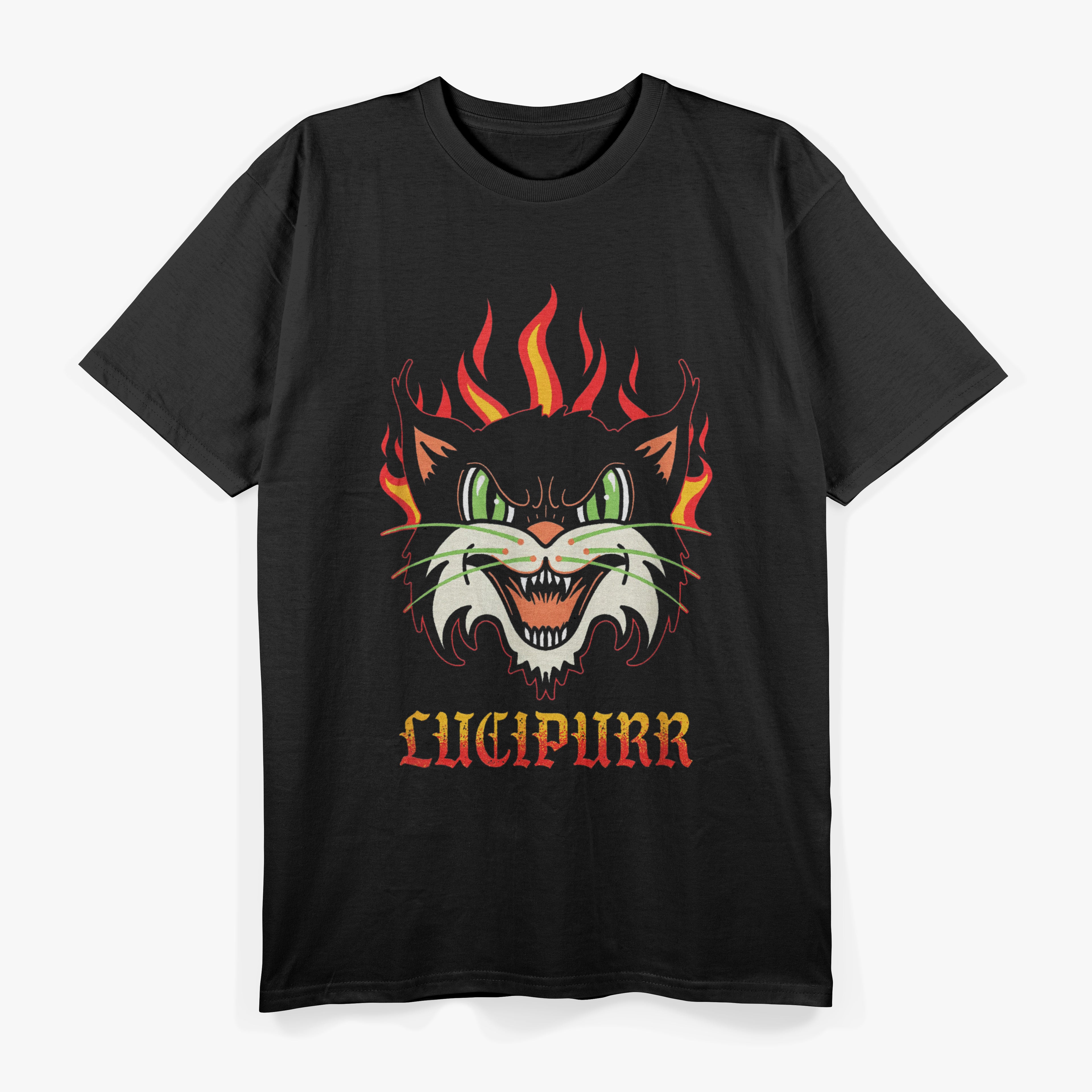 Lucipurr Satanic Lucifer Devil Cat T-Shirt