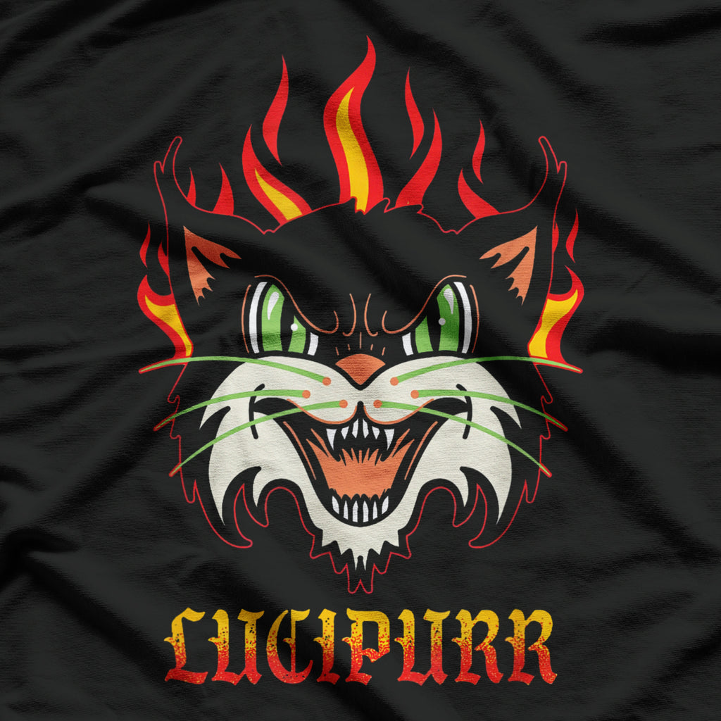 Lucipurr Satanic Lucifer Devil Cat T-Shirt