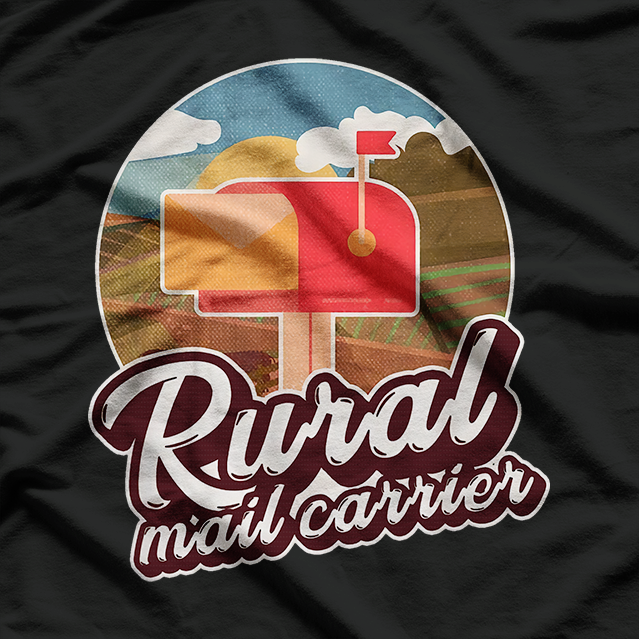 Mailman Postal Worker Post Office, Rural Mail Carrier T-Shirt