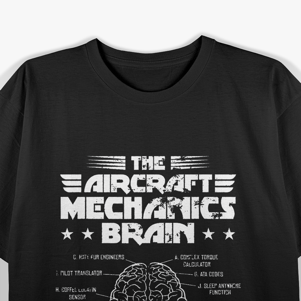 Mechanics Brain Aviation T-Shirt