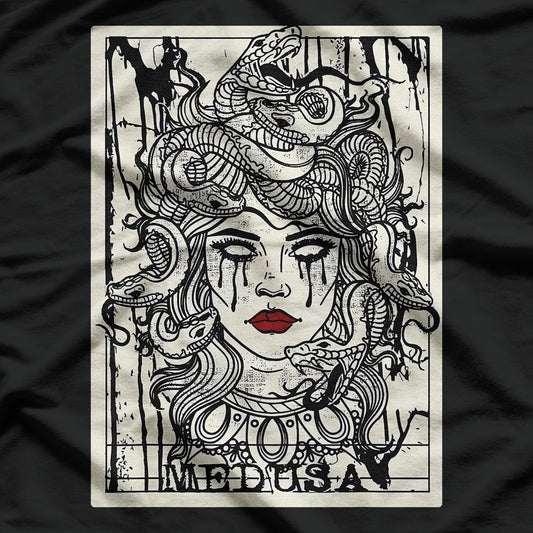 Medusa Tarot Card In Greek Mesmerizing Medusa T-Shirt