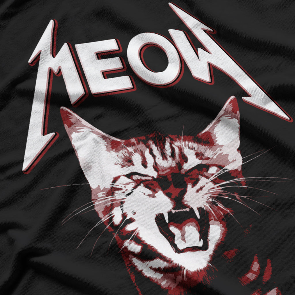 Graphic Funny Cat Animal Rock Cat T-Shirt