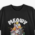 Cute Meowy Catmas Xmas Tree Funny Christmas Cat T-Shirt