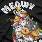 Cute Meowy Catmas Xmas Tree Funny Christmas Cat T-Shirt