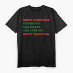 Sassy Christmas Kiss My Holiday Cheer T-Shirt