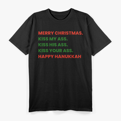 Sassy Christmas Kiss My Holiday Cheer T-Shirt