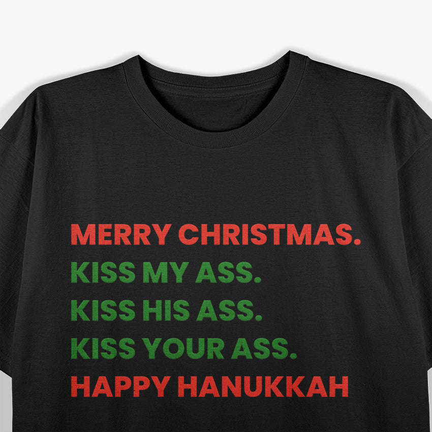 Sassy Christmas Kiss My Holiday Cheer T-Shirt