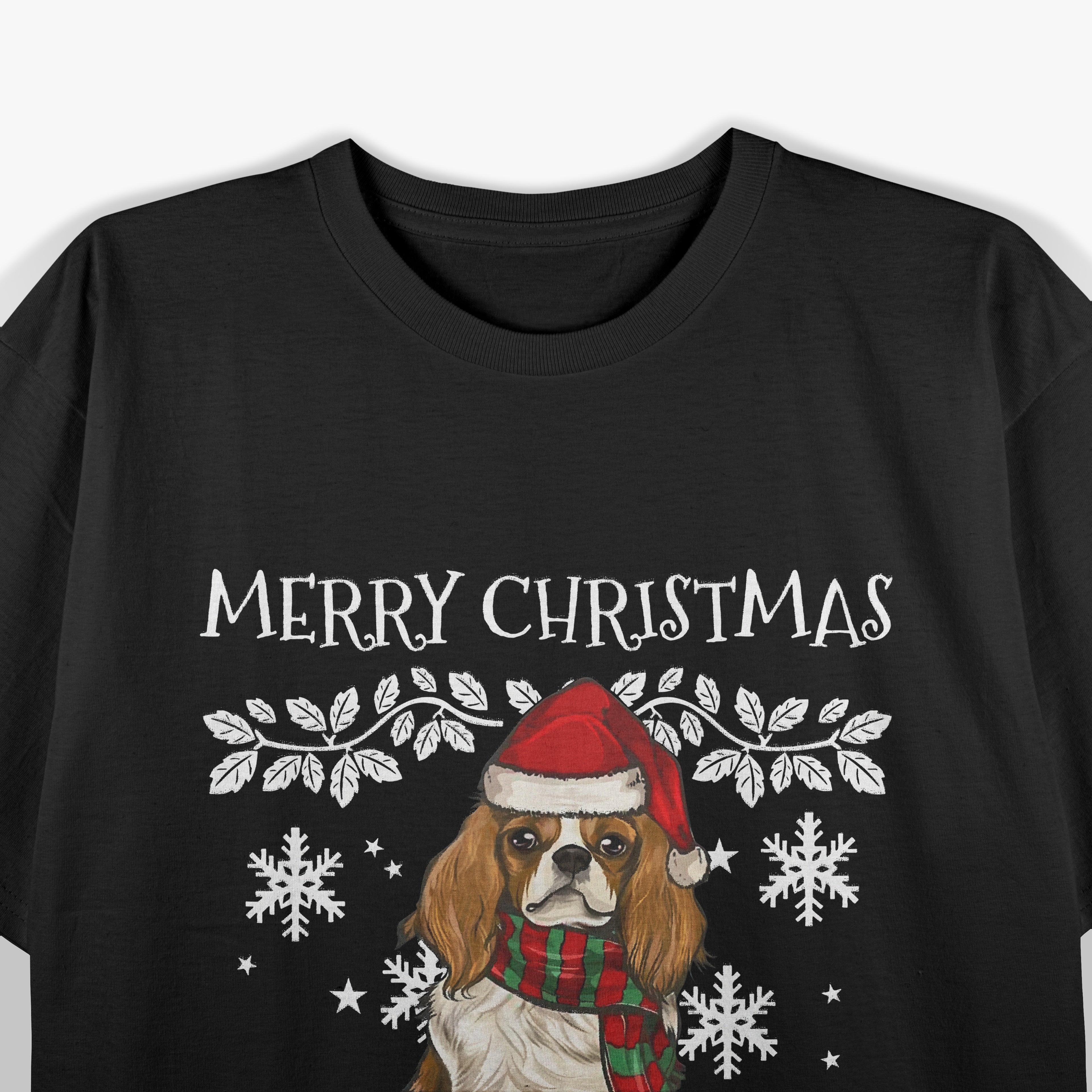 Merry Christmas Ornament Cavalier King Charles Spaniel Xmas T-Shirt