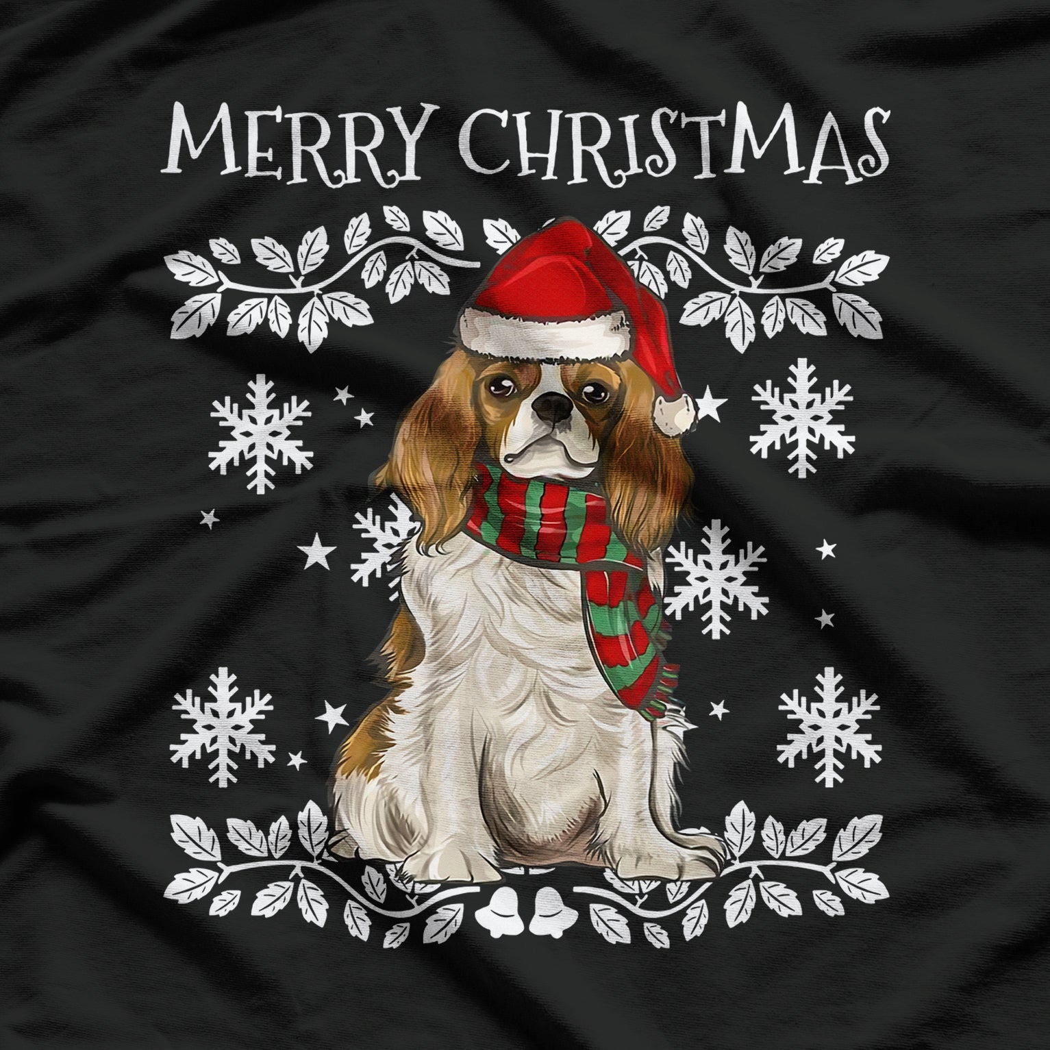 Merry Christmas Ornament Cavalier King Charles Spaniel Xmas T-Shirt