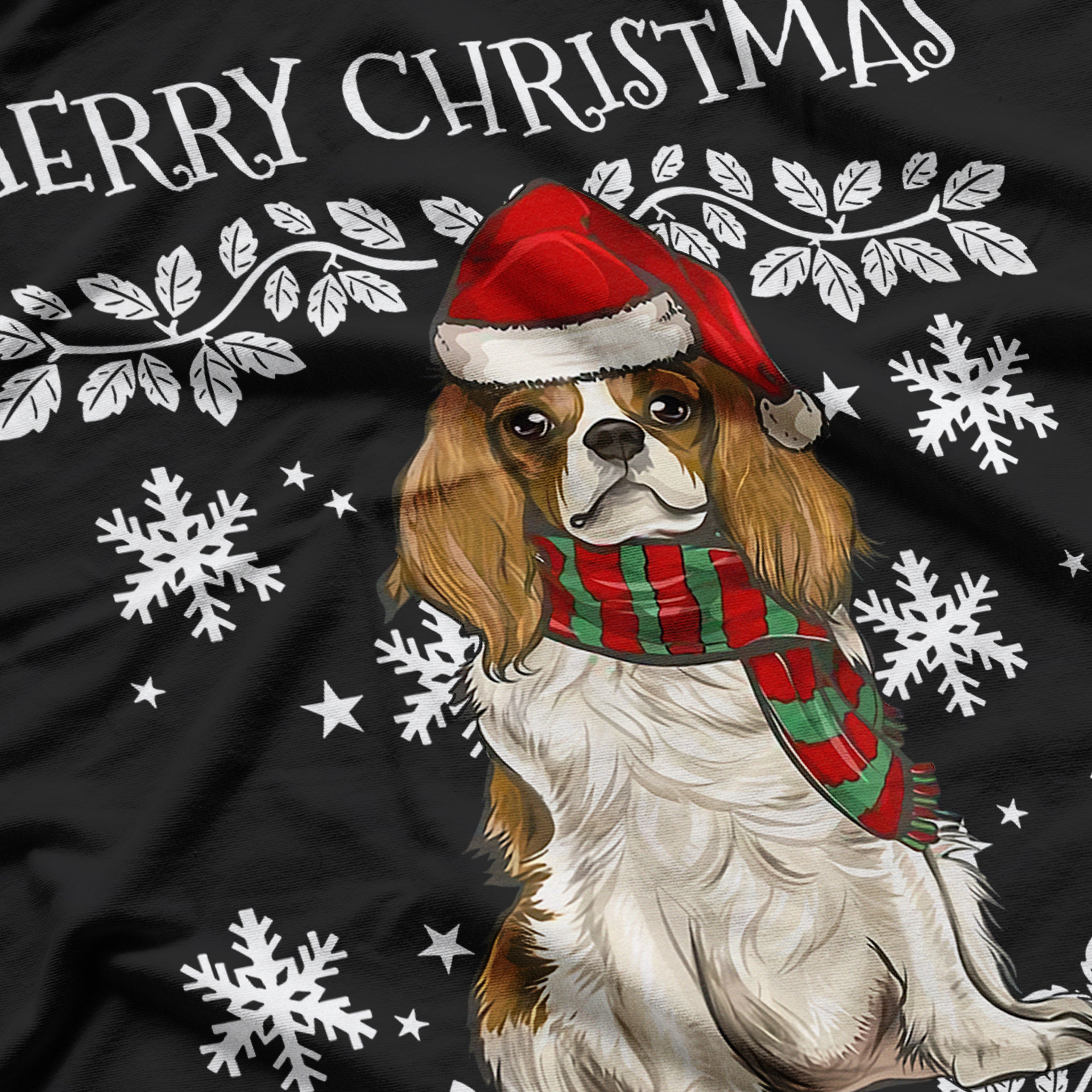 Merry Christmas Ornament Cavalier King Charles Spaniel Xmas T-Shirt