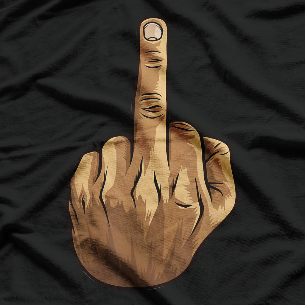 Middle Finger - Cursing Swearing Hand Gesture Sarcastic T-Shirt
