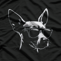 Cool Min Pin Dog With Sunglasses Funny Min Pin Dog Lovers T-Shirt