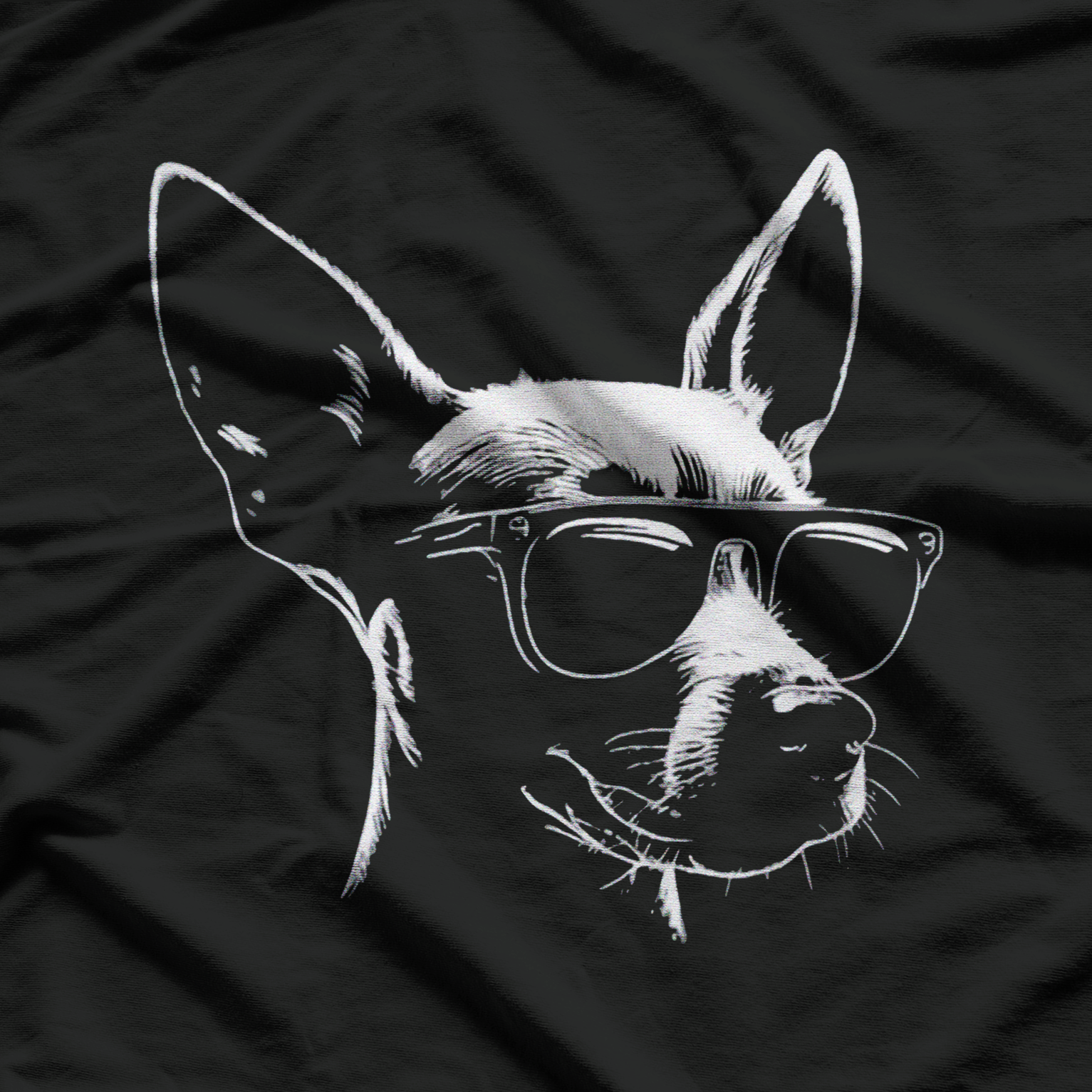 Cool Min Pin Dog With Sunglasses Funny Min Pin Dog Lovers T-Shirt