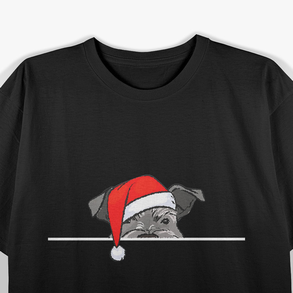 Miniature Schnauzer Dog Christmas T-Shirt