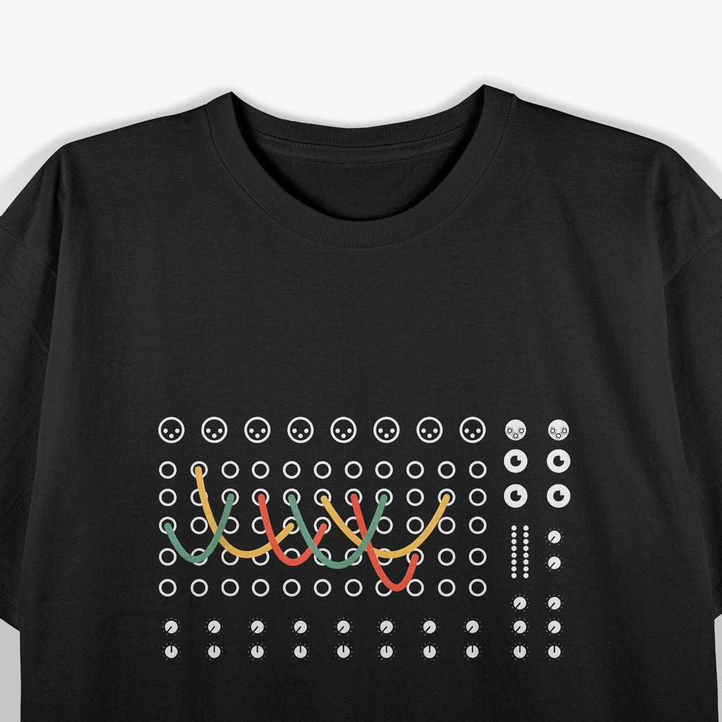 Retro Modular Synthesizer Analog Music Producer T-Shirt