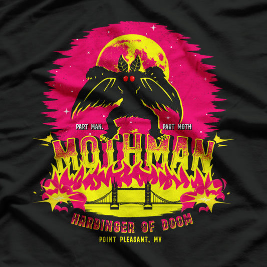 Mothman: Harbinger of Doom – The Mysterious Cryptid of Fear T-Shirt