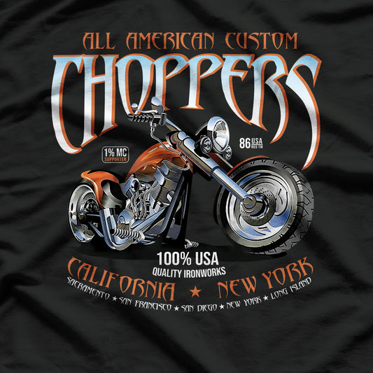 Motorcycle All American Custom Choppers MC T-Shirt