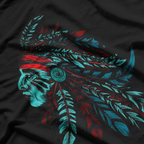 Tribal Spirit: Native American Chief Headdress T-Shirt