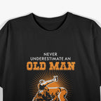 Never Underestimate An Old Man Who Trains Jiu-Jitsu T-Shirt