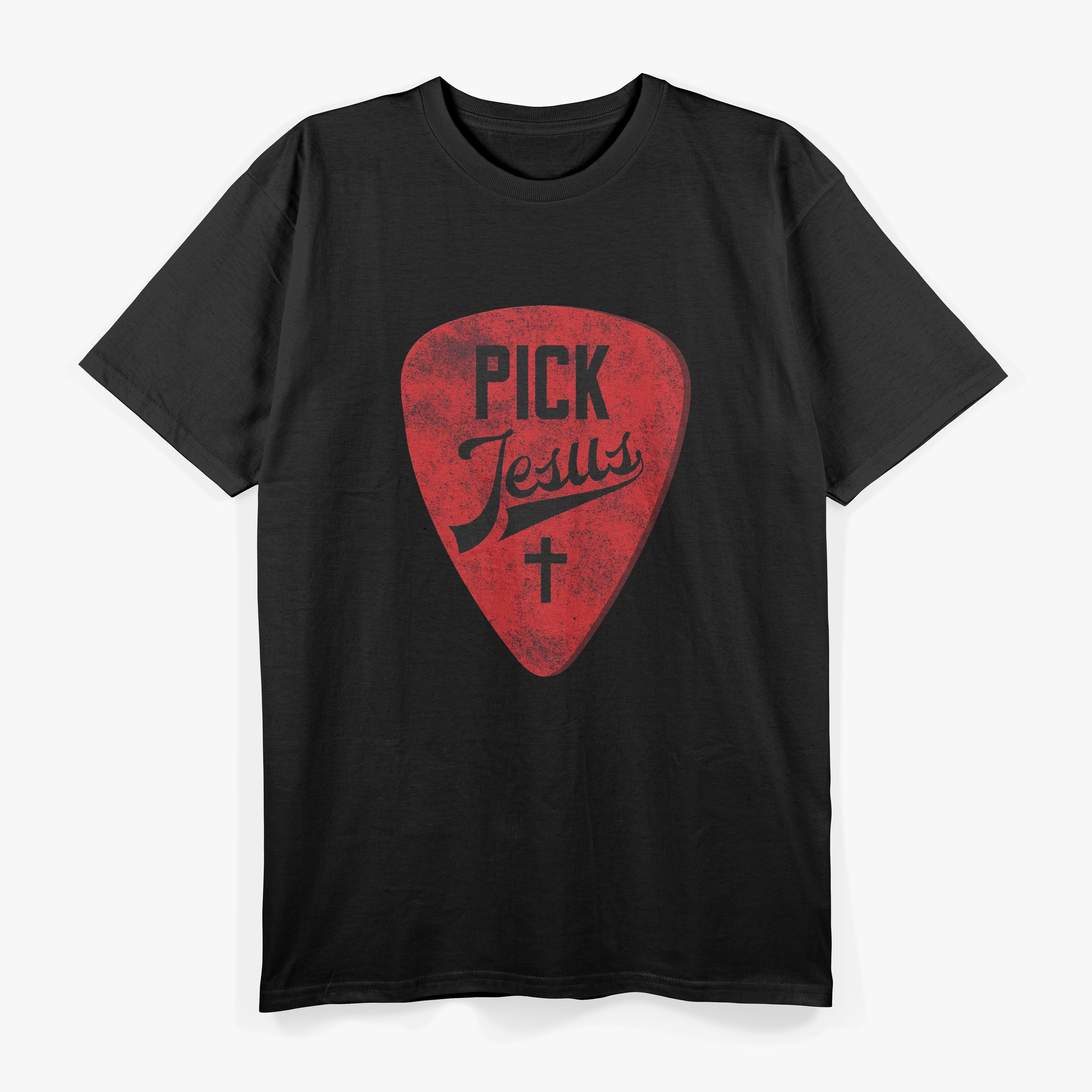 Christian Music Pastor Guitar, Jesus Guitar Pick T-Shirt