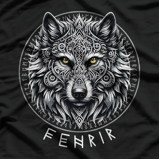 Norse Mythology's Pagan Fenrir's Fury T-Shirt