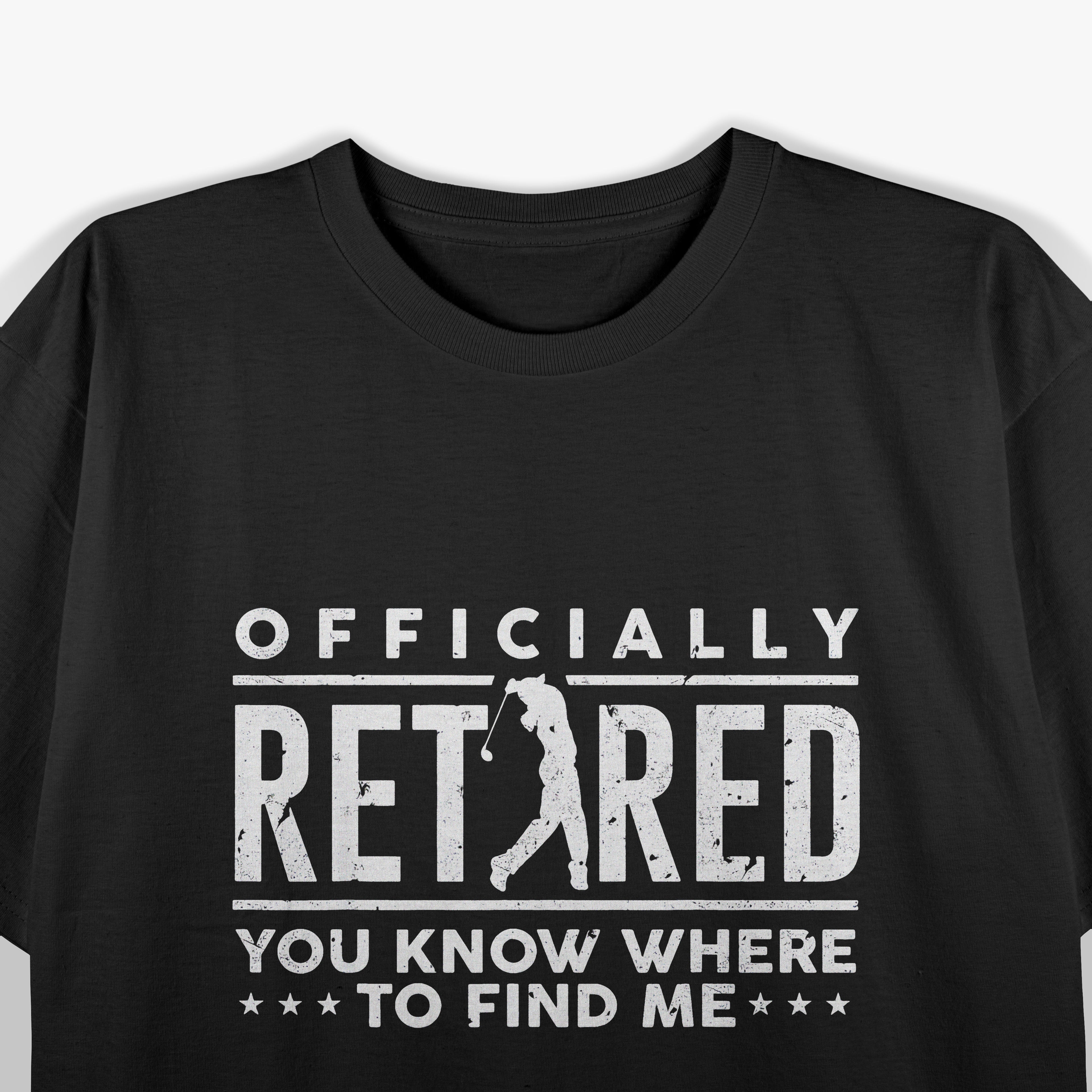 Officially Retired Gifts Golf Dad Golfing Retirement Golfer T-Shirt