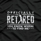 Officially Retired Gifts Golf Dad Golfing Retirement Golfer T-Shirt