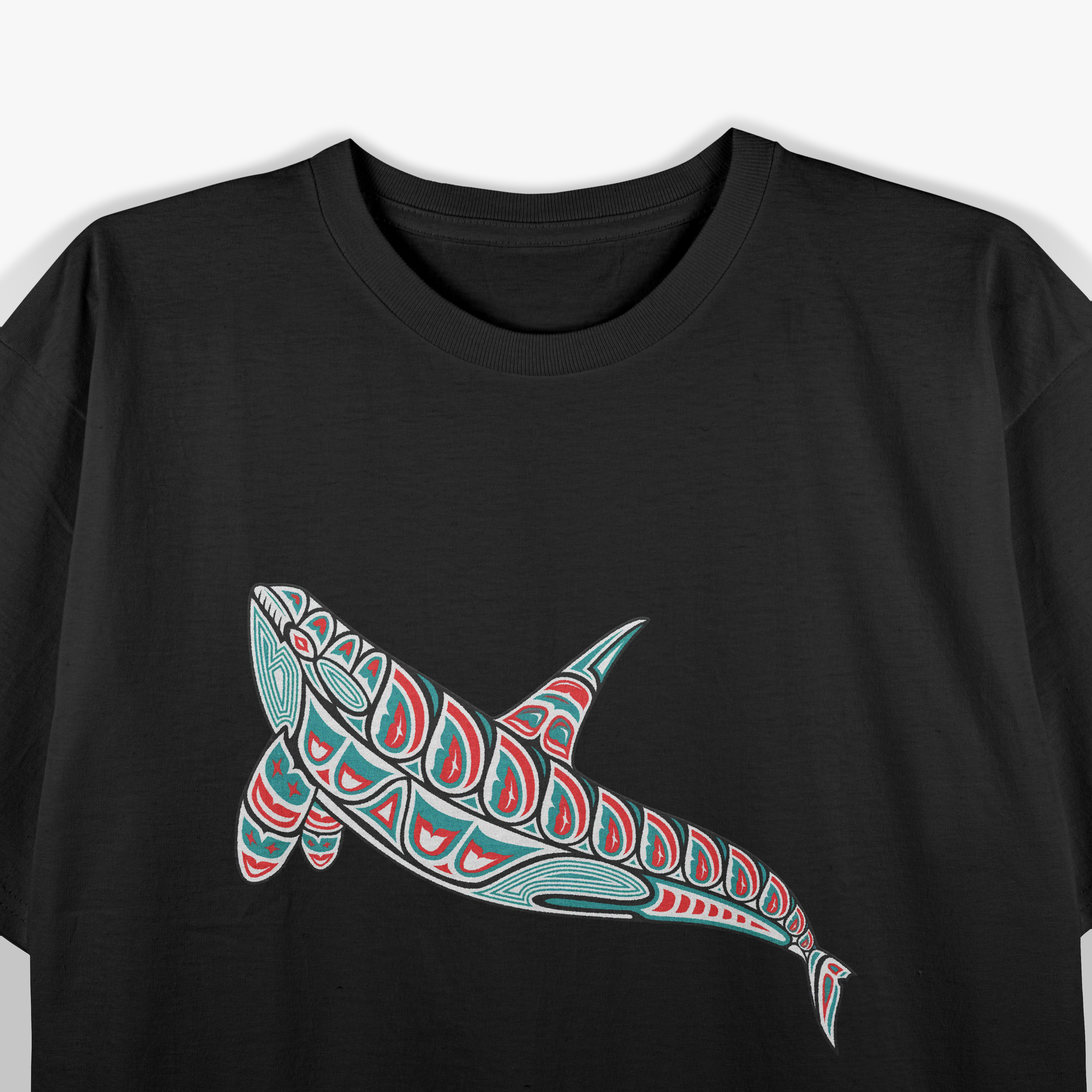 Pacific Northwest Orca Whale Native American Haida Tribal T-Shirt